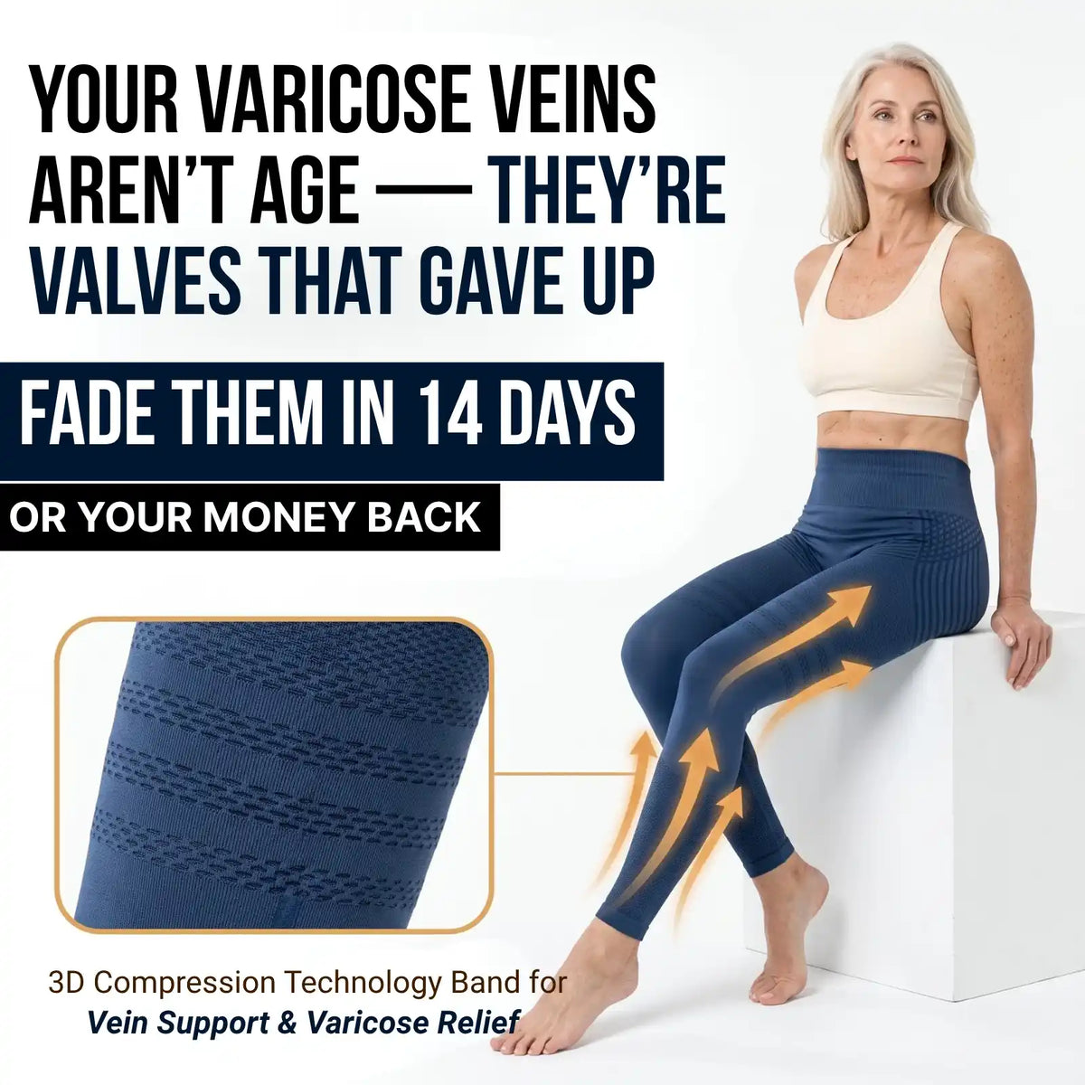 Cellumove USA 3D Coverage Legging: Varicose Veins Covered, All-Day Comfort