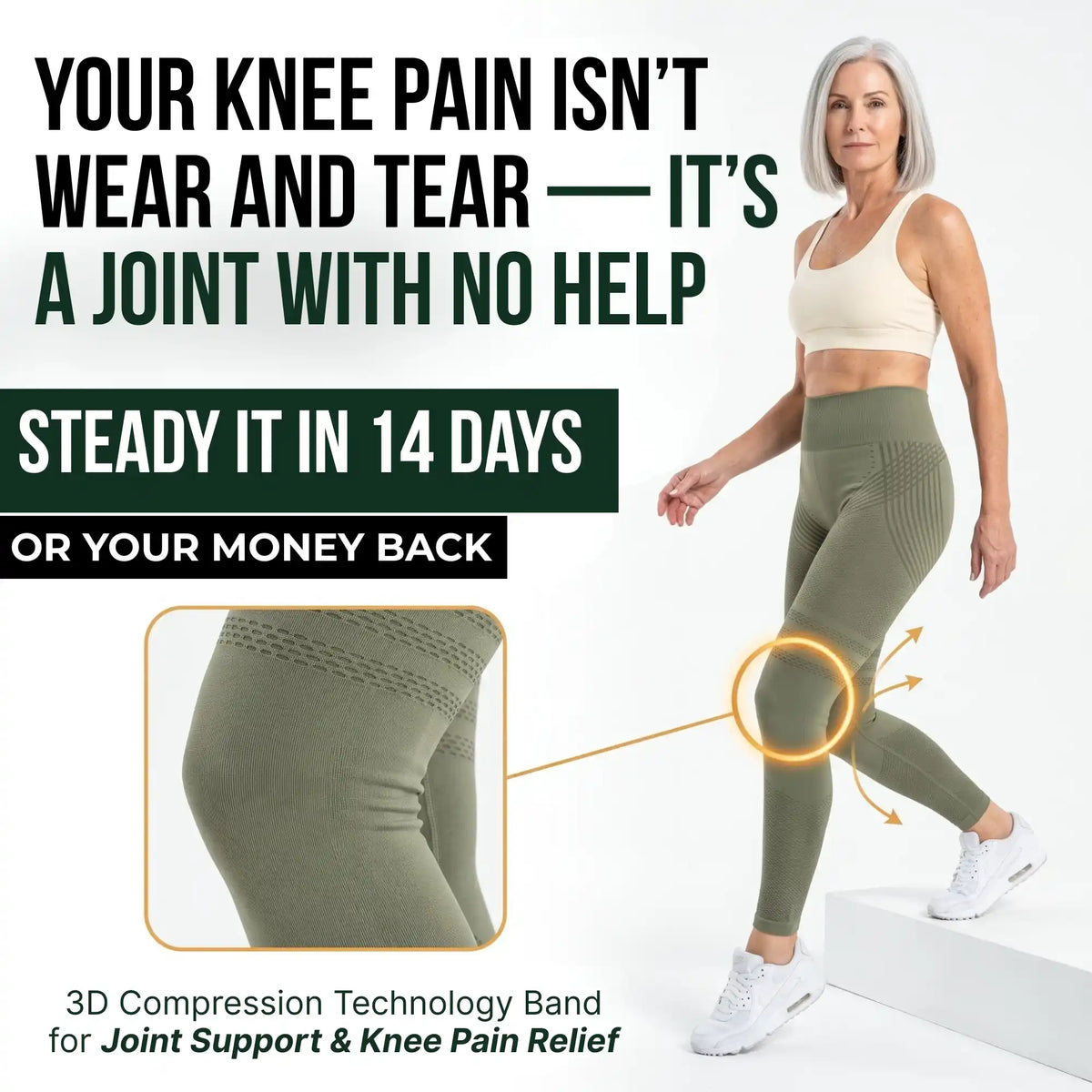 Cellumove USA 3D Legging: Wraps the Knees, Steady All Day