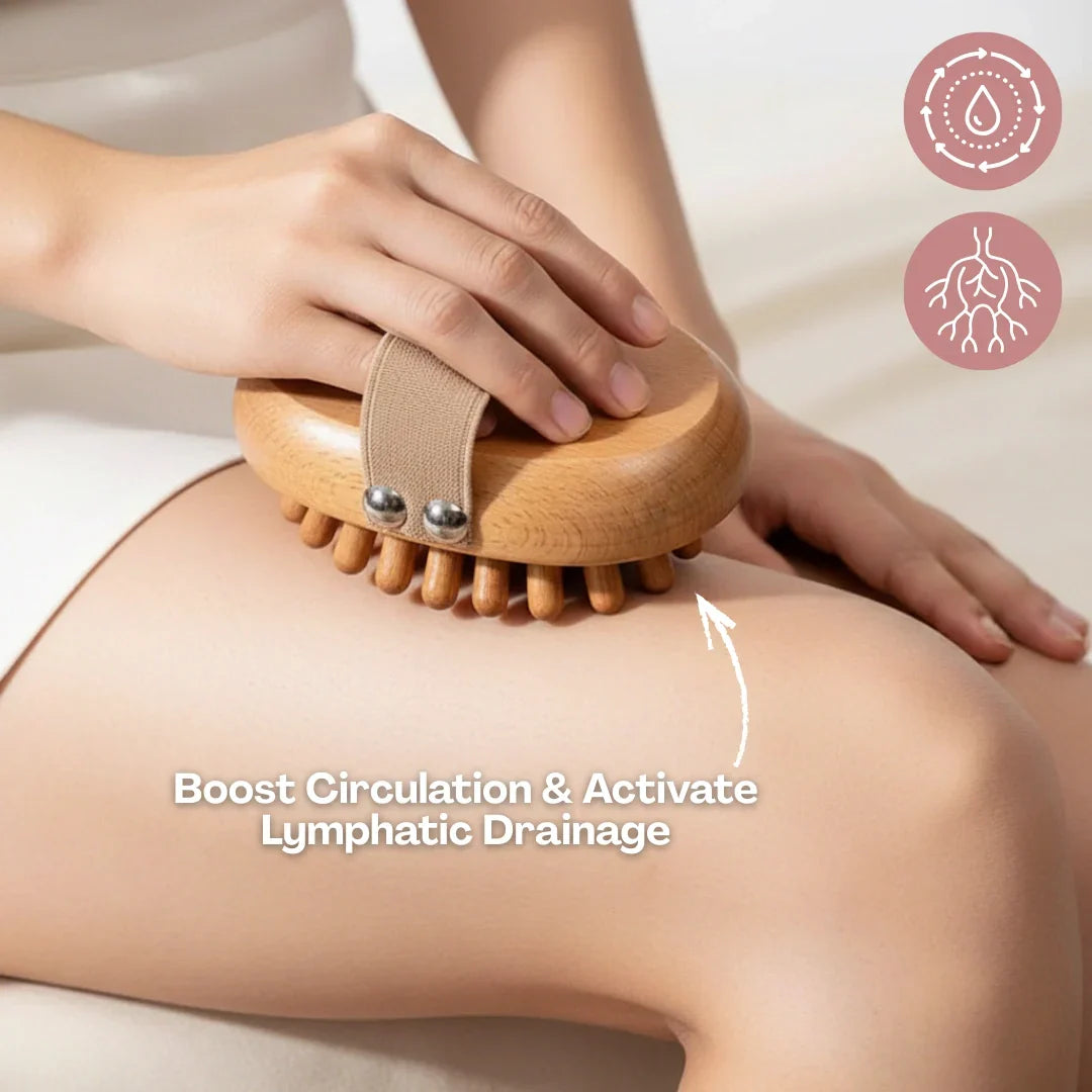 Wooden Body Roller – Boost Circulation & Smooth Skin