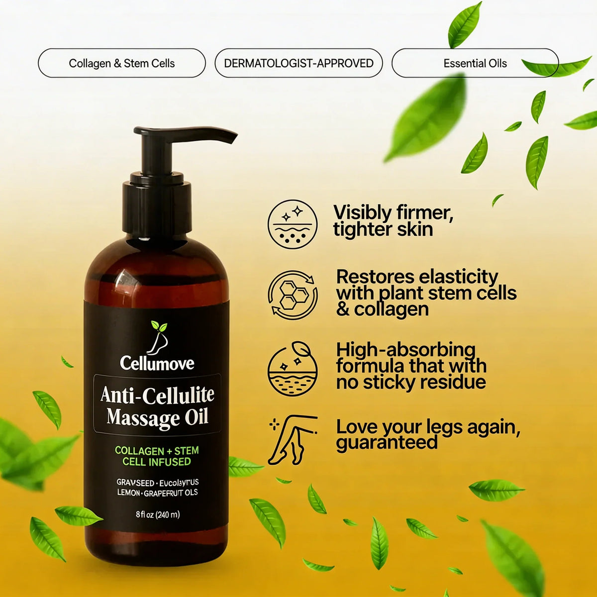 Anti-Cellulite Massage Oil 150ml - Cellumove USA™