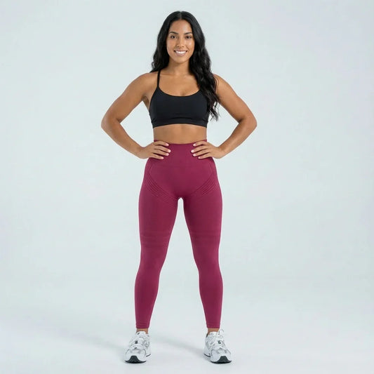 Cellumove USA 3D Leggings - Burgundy