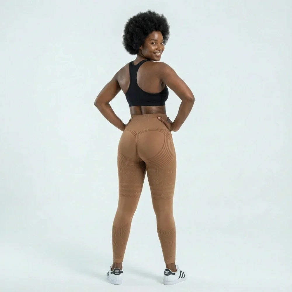 Cellumove USA 3D Leggings - Brown Coffee