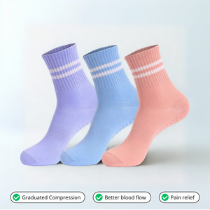 1-Pair of 3D Compression color socks